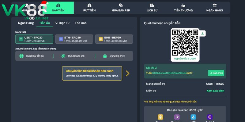 Trang chủ Hướng dẫn tham gia trải nghiệm tại VK88