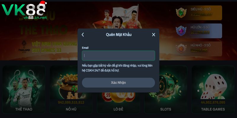 Lỗi quên mật khẩu và cách khắc phục